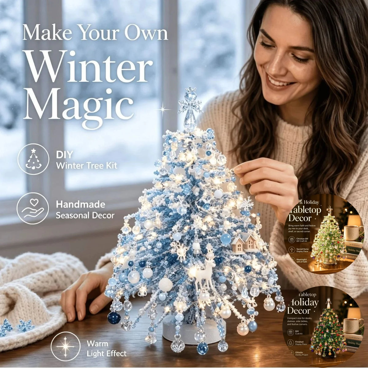 DIY Beaded Christmas Tree Kit Handmade