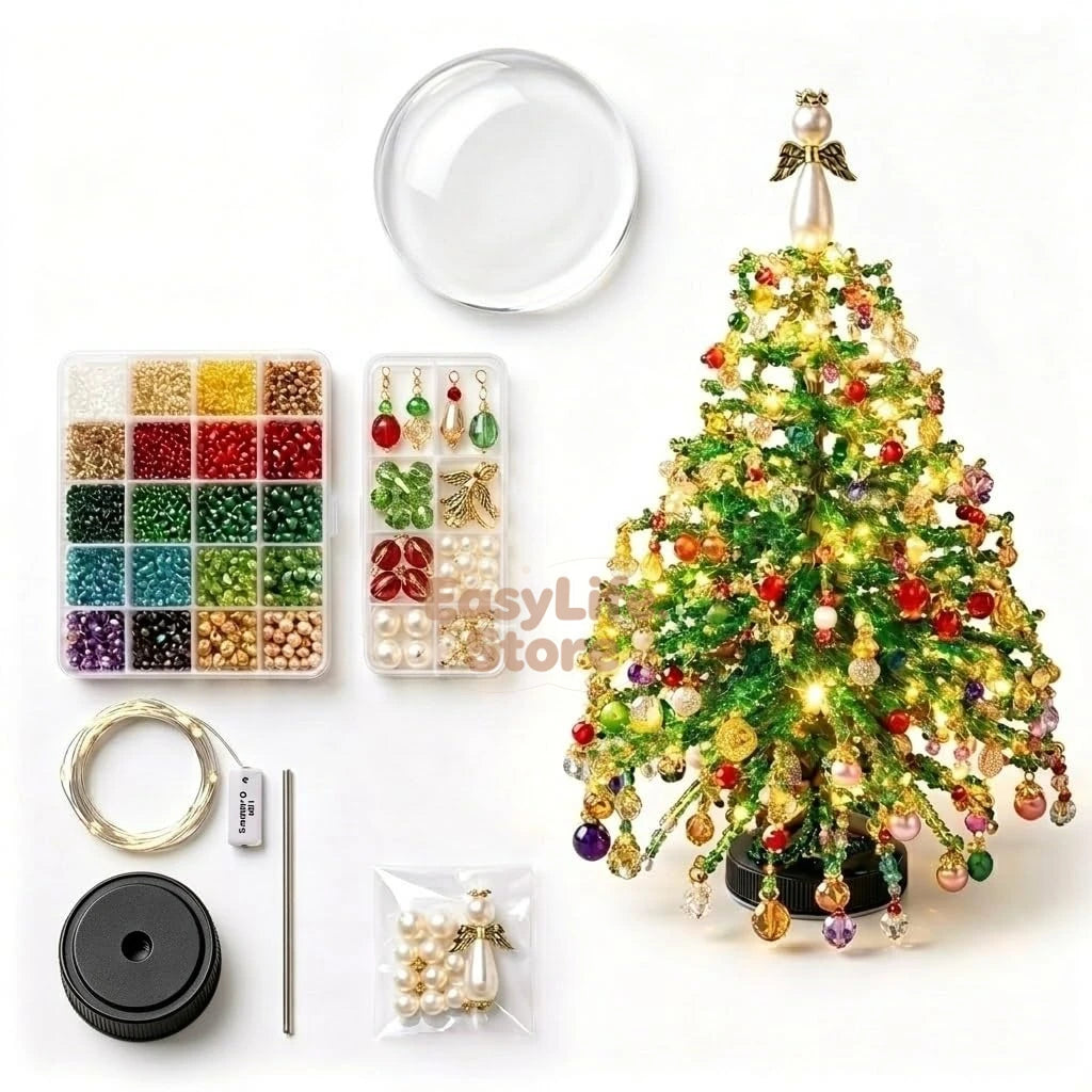 DIY Beaded Christmas Tree Kit Handmade