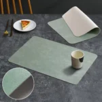 Faux Leather Placemats Set of 1/4/6pcs ,Heat Resistant Non-Slip Waterproof,Double-Sides,Kitchen Dining PU Table Place Mats - Image 10