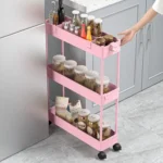 Slim Rolling Storage Cart Storage Cart Organizer Rolling Utility Cart,Room Decor,Bathroom Decor,Mobile Shelving Unit Slide Out Storage Shelves For Kitchen Living Room Bathroom Laundry Room & Dressers