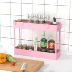 Slim Rolling Storage Cart Storage Cart Organizer Rolling Utility Cart,Room Decor,Bathroom Decor,Mobile Shelving Unit Slide Out Storage Shelves For Kitchen Living Room Bathroom Laundry Room & Dressers - Image 5