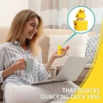 Quackey Fidget Toy Quacking Fidget Toy Rechargeable Duck Key Chain Stress Relief Sensory Game Squeaky Home Decor For Bag & - Image 2