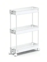 Slim Rolling Storage Cart Storage Cart Organizer Rolling Utility Cart,Room Decor,Bathroom Decor,Mobile Shelving Unit Slide Out Storage Shelves For Kitchen Living Room Bathroom Laundry Room & Dressers - Image 6