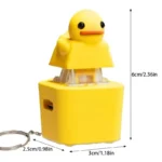 Quackey Fidget Toy Quacking Fidget Toy Rechargeable Duck Key Chain Stress Relief Sensory Game Squeaky Home Decor For Bag & - Image 5