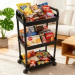 Slim Rolling Storage Cart Storage Cart Organizer Rolling Utility Cart,Room Decor,Bathroom Decor,Mobile Shelving Unit Slide Out Storage Shelves For Kitchen Living Room Bathroom Laundry Room & Dressers - Image 7