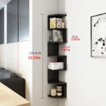 7-Tier Country-Style Wall-Mounted Corner Shelf - Christmas Home Decor, Suitable for Living Room, Bedroom, Kitchen - Easy-To-Install Home Storage Shelf, Decorative Storage Rack, Easy to Assemble, Home Corner Triangular Wall-Mounted Storage Shelf, Corner Divider, Layered Bookshelf, Multi-Layer Wall-Mo - Image 5