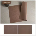 Faux Leather Placemats Set of 1/4/6pcs ,Heat Resistant Non-Slip Waterproof,Double-Sides,Kitchen Dining PU Table Place Mats - Image 8