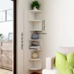 7-Tier Country-Style Wall-Mounted Corner Shelf - Christmas Home Decor, Suitable for Living Room, Bedroom, Kitchen - Easy-To-Install Home Storage Shelf, Decorative Storage Rack, Easy to Assemble, Home Corner Triangular Wall-Mounted Storage Shelf, Corner Divider, Layered Bookshelf, Multi-Layer Wall-Mo - Image 6