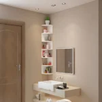 7-Tier Country-Style Wall-Mounted Corner Shelf - Christmas Home Decor, Suitable for Living Room, Bedroom, Kitchen - Easy-To-Install Home Storage Shelf, Decorative Storage Rack, Easy to Assemble, Home Corner Triangular Wall-Mounted Storage Shelf, Corner Divider, Layered Bookshelf, Multi-Layer Wall-Mo - Image 3